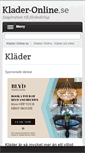 Mobile Screenshot of klader-online.se
